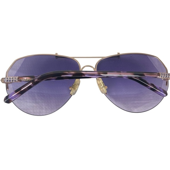SWAROVSKI Sunglasses SW134 Purple with Crystal Facets at Temples - $224. - Picture 15 of 16